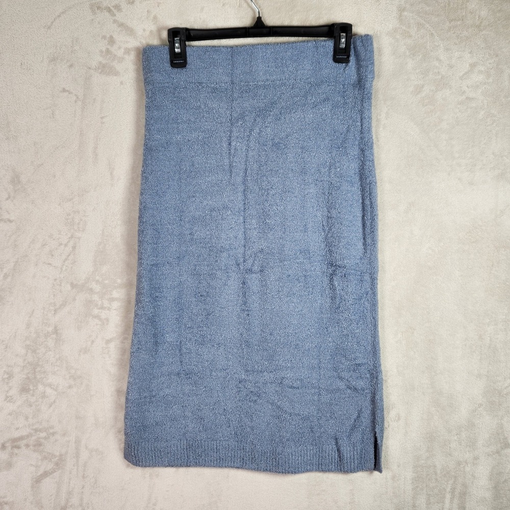 Isaac Mizrahi Live Knit Skirt Women Small Steel Blue Boucle Pencil Midi A556561